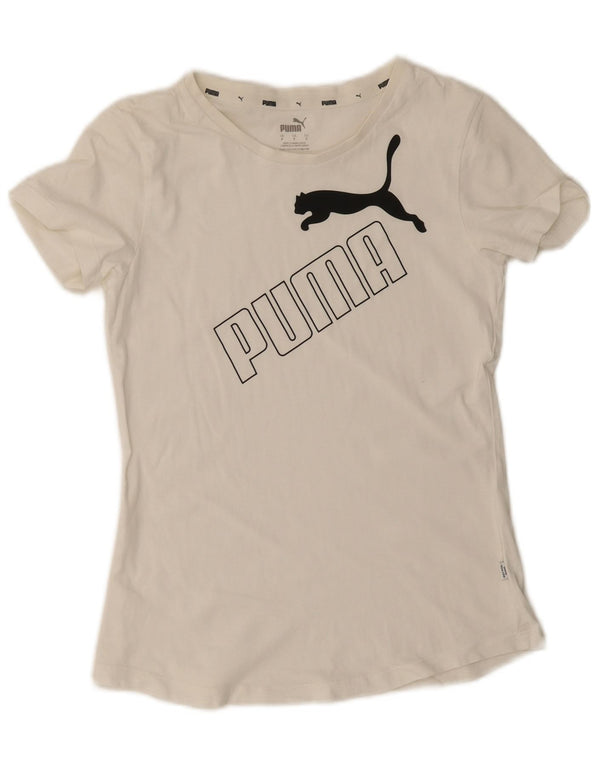 Tricou grafic Puma pentru femei Top UK 10 Small White