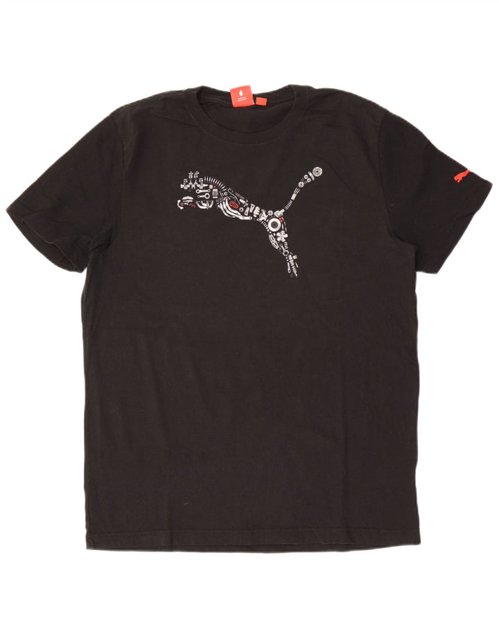 Tricou grafic Puma pentru bărbați Top Large Negru