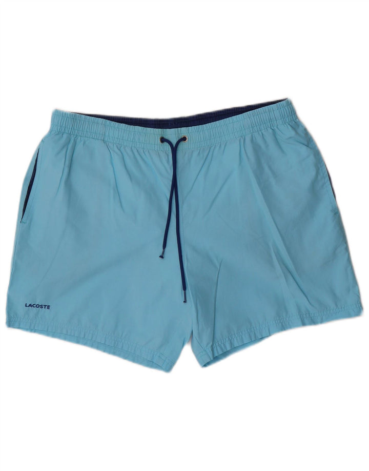 Pantaloni scurți de înot Lacoste pentru bărbați Mărimea 7 2XL Bumbac albastru