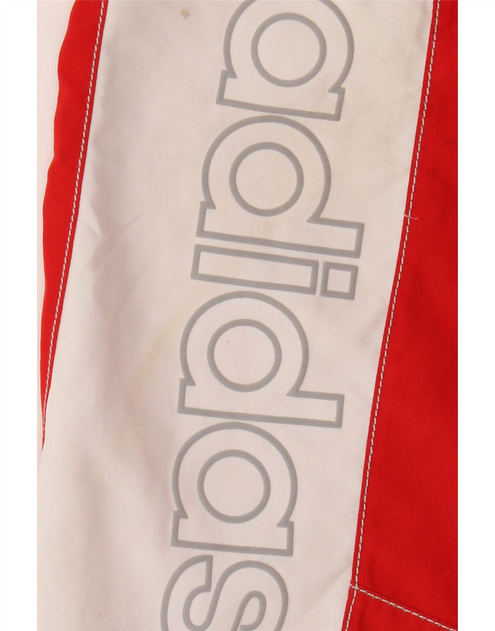 Pantaloni scurți de înot grafic pentru bărbați Adidas, roșu, poliester color bloc