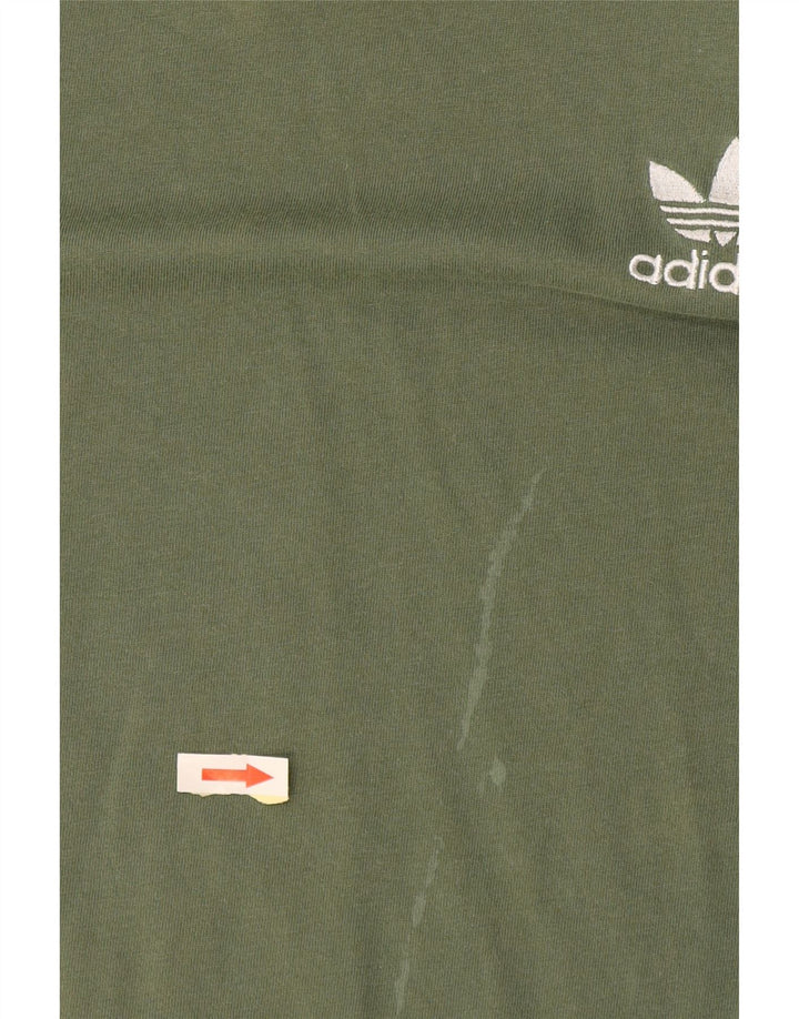 Tricou pentru bărbați Adidas Top, bumbac verde mediu