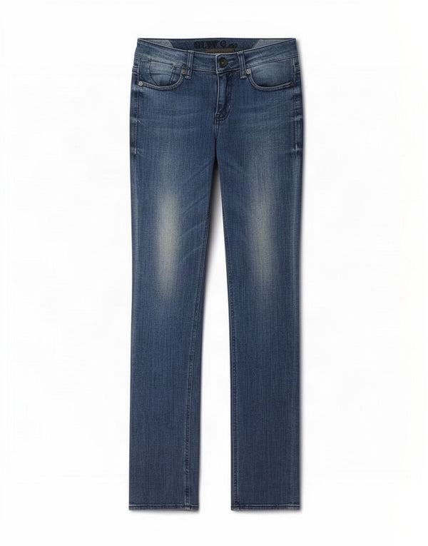 Blugi slim pentru femei Guess W26 L34 bumbac albastru