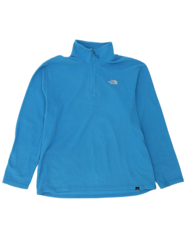 Pulover pentru bărbați The North Face, cu fermoar și gât, poliester, XL, albastru