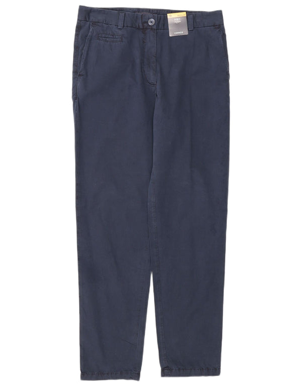 Pantaloni chino pentru femei Marks & Spencer UK 10 Small W32 L29 Bleumarin