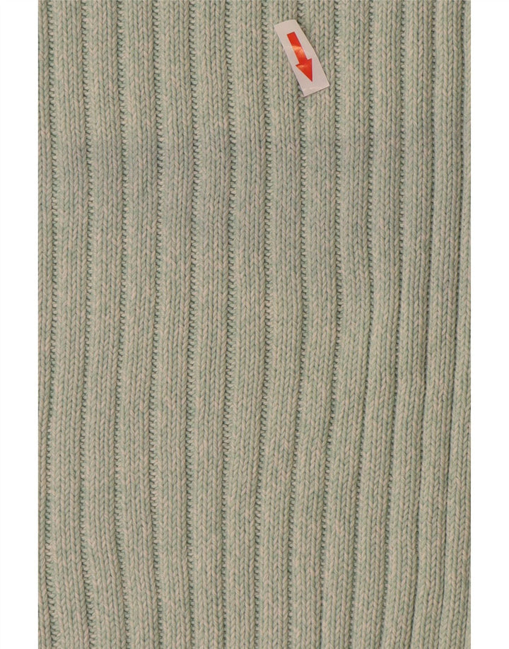 MARKS & SPENCER Pulover pentru femei cu decolteu rotund UK 20 2XL bumbac verde