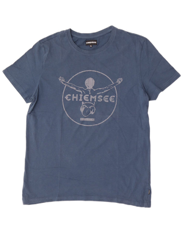 Tricou grafic Chiemsee pentru femei Top UK 18 XL Bumbac albastru