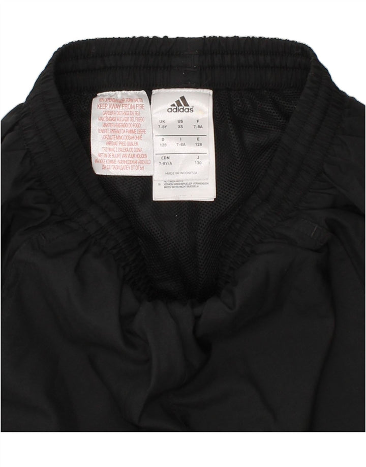 ADIDAS Boys Graphic Bermuda Sport Shorts 7-8 Years Black Polyester Vintage Adidas and Second-Hand Adidas from Messina Hembry 