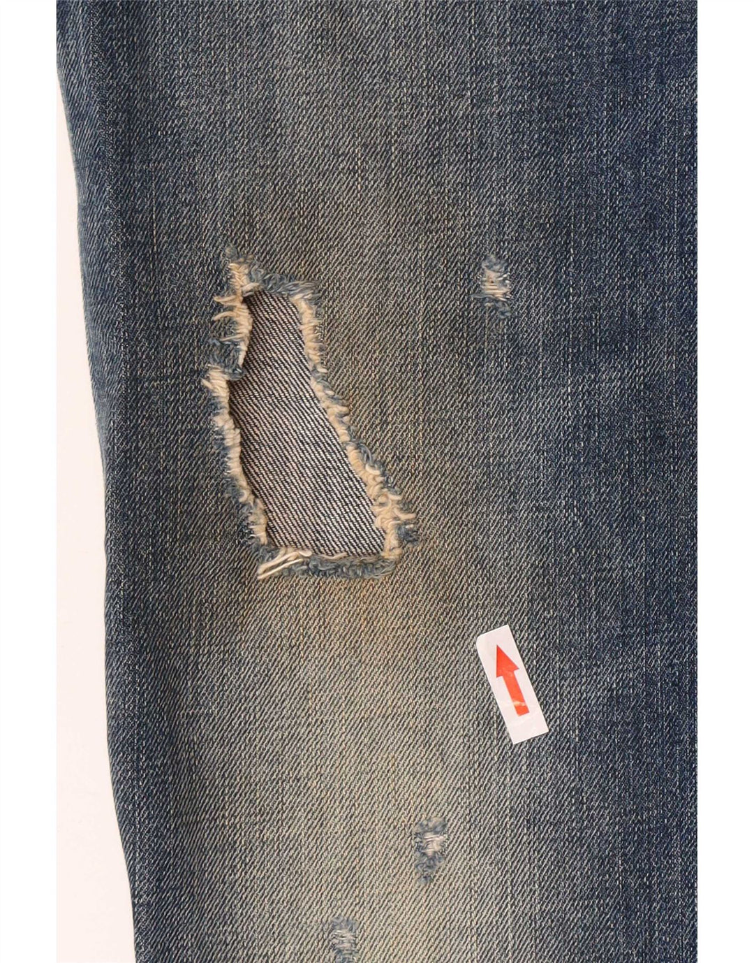 Dsquared Blugi Distressed drepte pentru femei IT 44 Medium L30 L27 Bumbac albastru