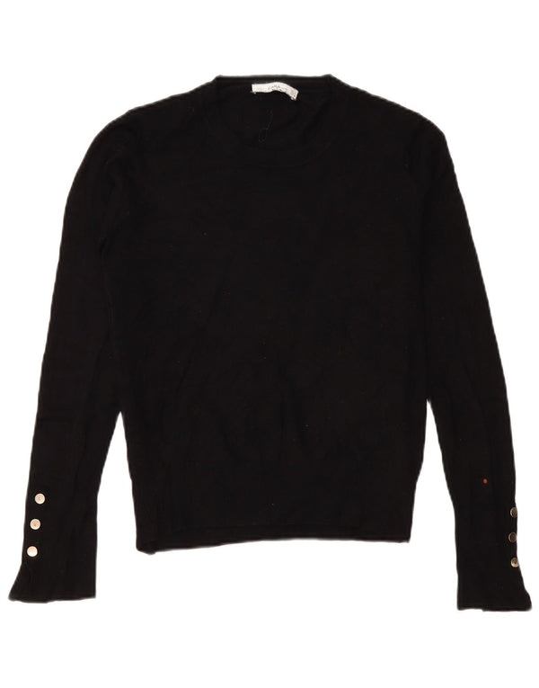 Pulover pentru damă Zara, cu gât turnut, UK 14 Medium Negru