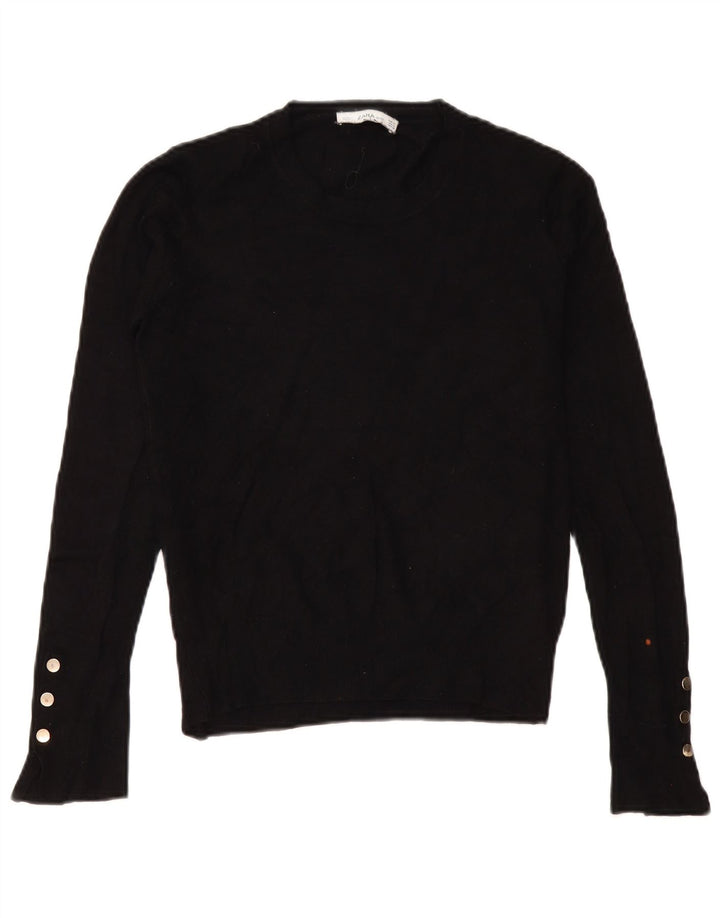 Pulover pentru damă Zara, cu gât turnut, UK 14 Medium Negru