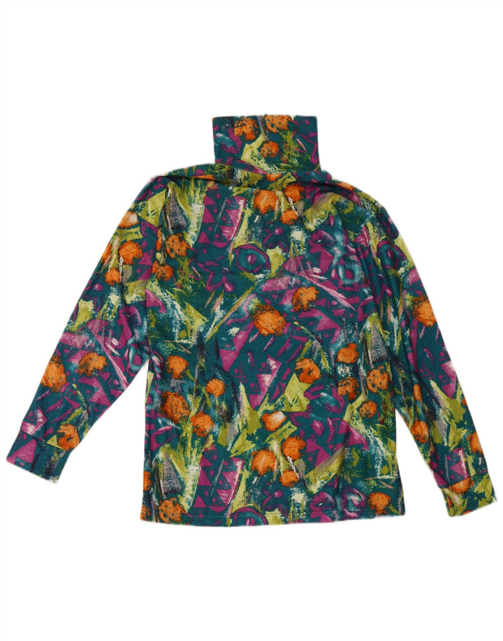 Top pentru femei vintage cu model abstract cu mânecă lungă IT 48 XL multicolor