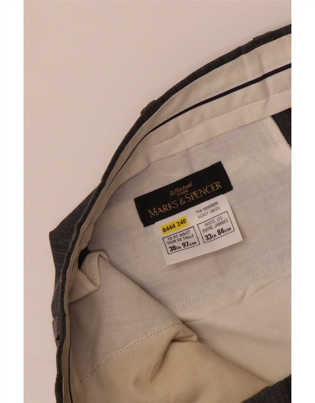 Marks & Spencer Pantaloni drepte pentru bărbați St. Michael W38 L33 gri