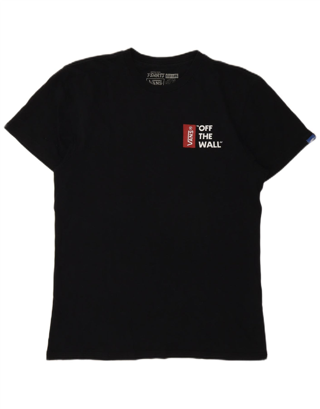 Tricou grafic Vans pentru bărbați Top mediu din bumbac negru