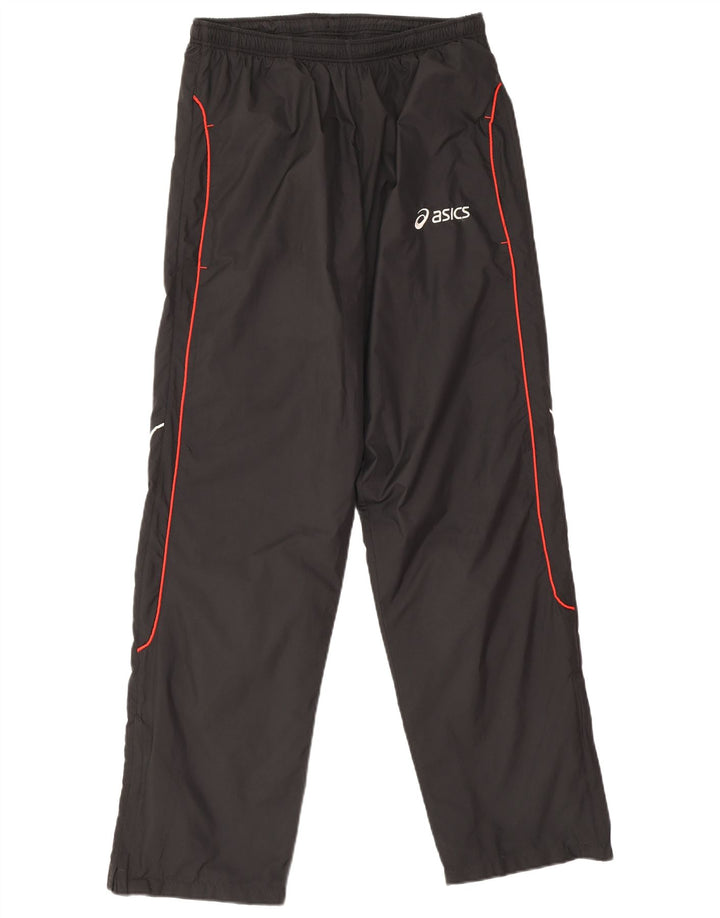 Pantaloni impermeabili pentru bărbați Asics, loose fit, poliester mediu negru