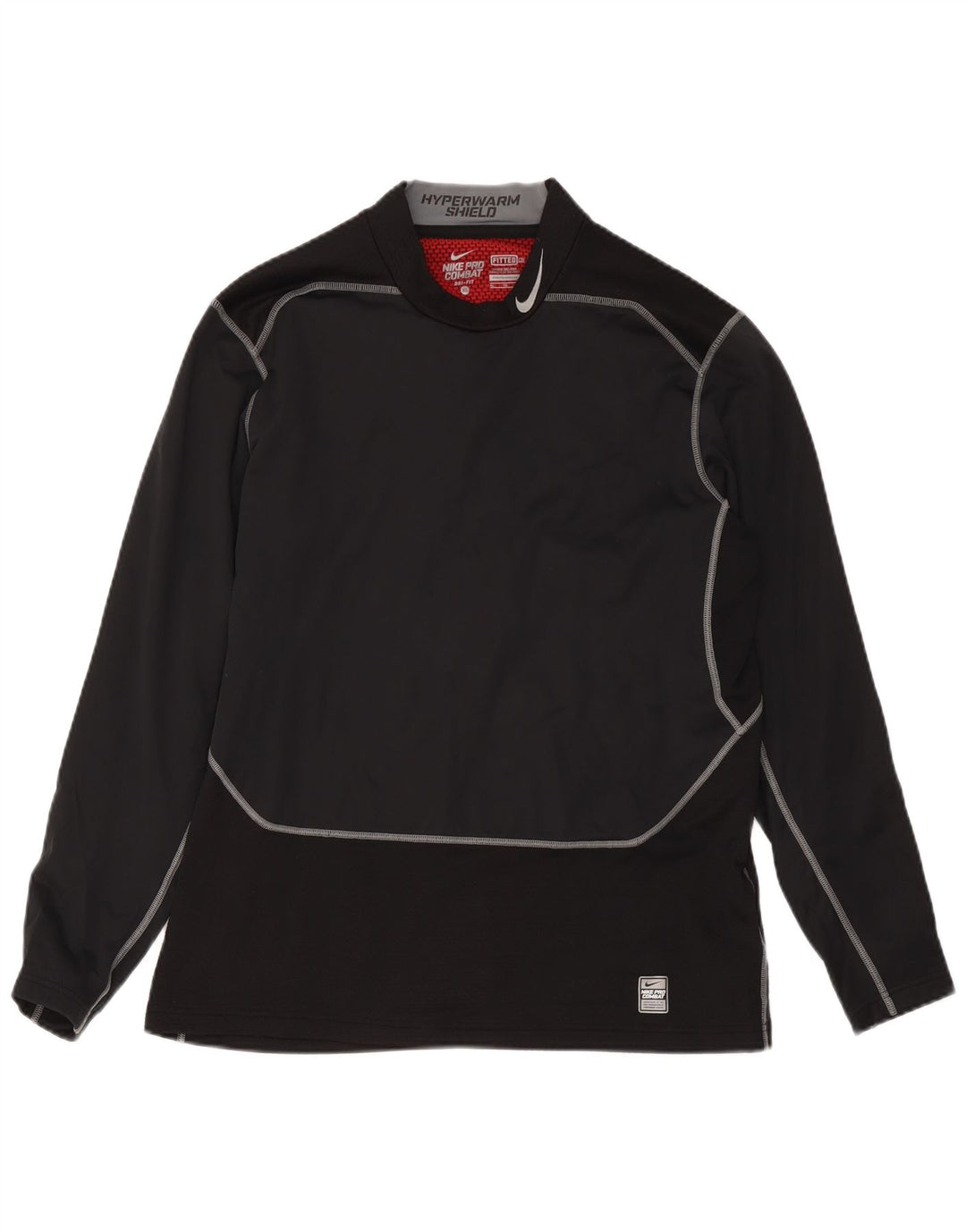 Nike pentru bărbați Dri Fit Top cu mânecă lungă XL, negru, poliester color bloc