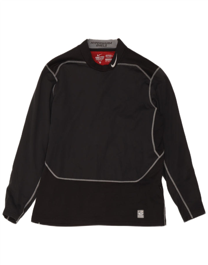 Nike pentru bărbați Dri Fit Top cu mânecă lungă XL, negru, poliester color bloc