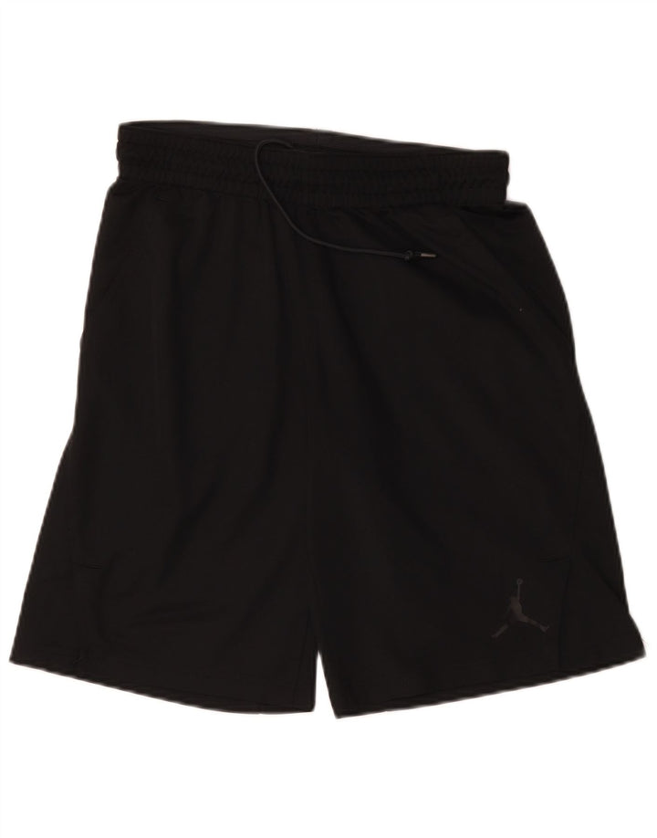 Pantaloni scurți sport grafic Dri Fit Jordan pentru bărbați, poliester mediu negru