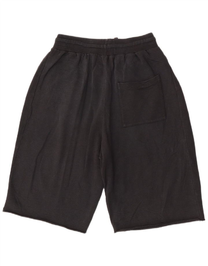 Bermude pentru bărbați Zara, pantaloni scurți negri medii