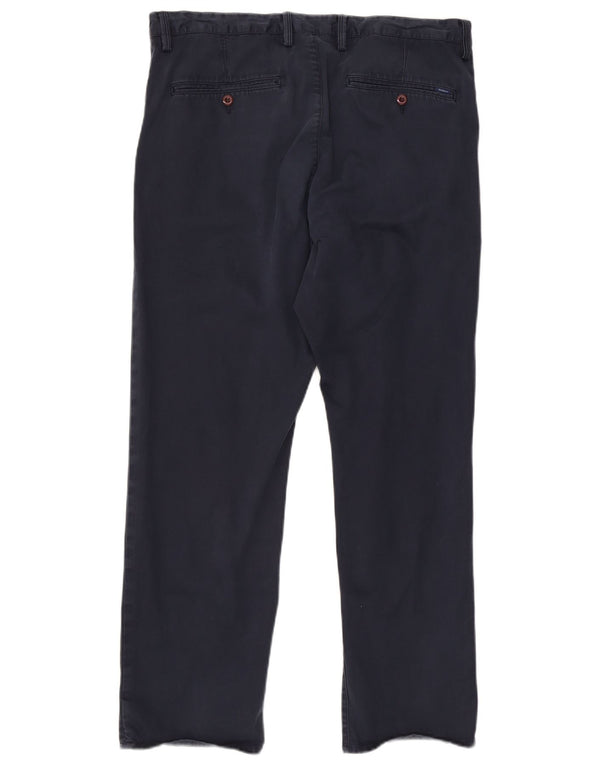 Pantaloni chino drepți pentru bărbați Gant L38 L32 bumbac bleumarin