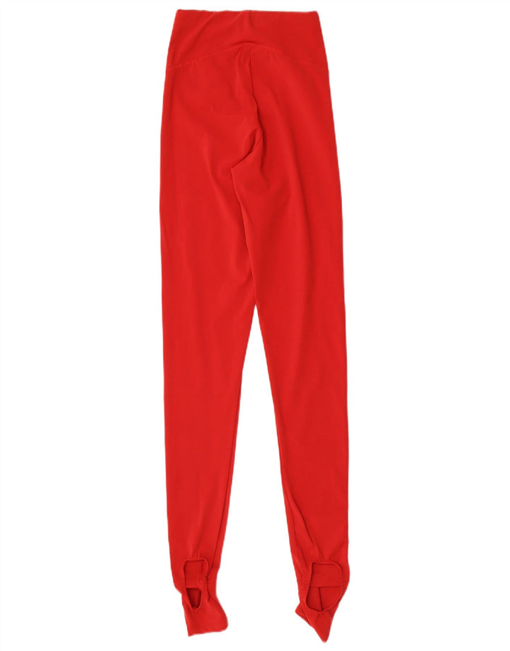 Leggings cu etrier pentru femei Zara UK 8 Small Red