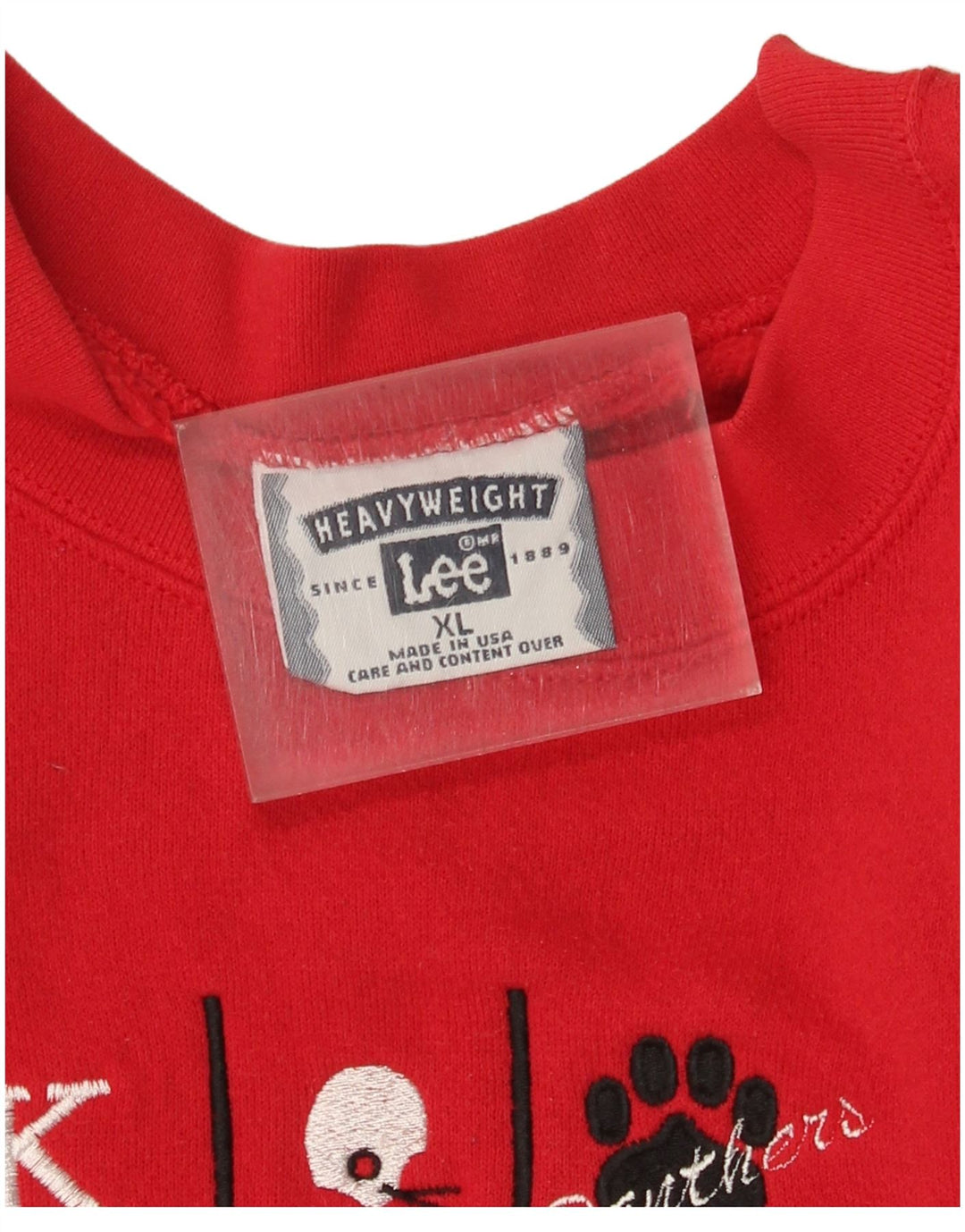 Hanorac grafic pentru bărbați Lee Jumper XL bumbac roșu
