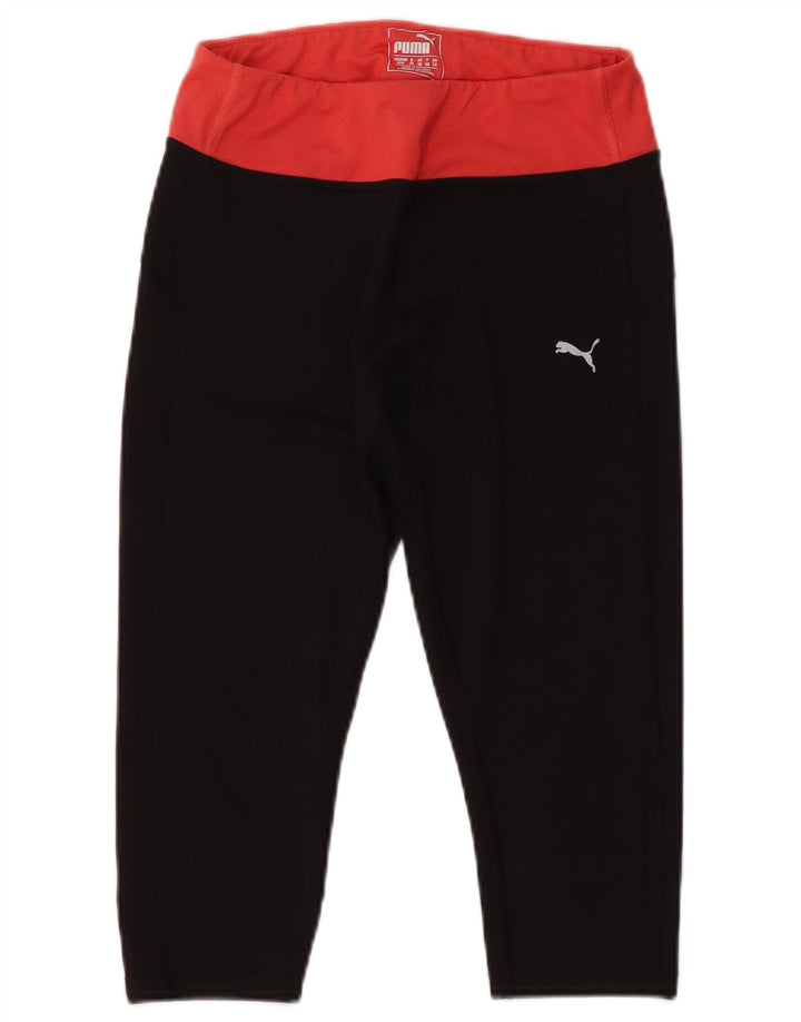 Leggings Capri Puma pentru femei UK 12 Medium Black Colorblock Poliester