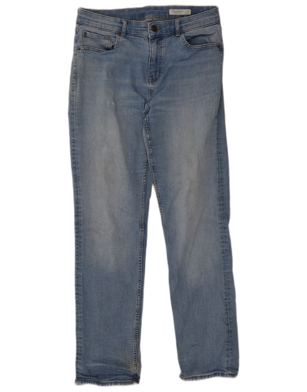 Marks & Spencer Womens The Sienna Straight Jeans UK 14 Medium W30 L29 Blue
