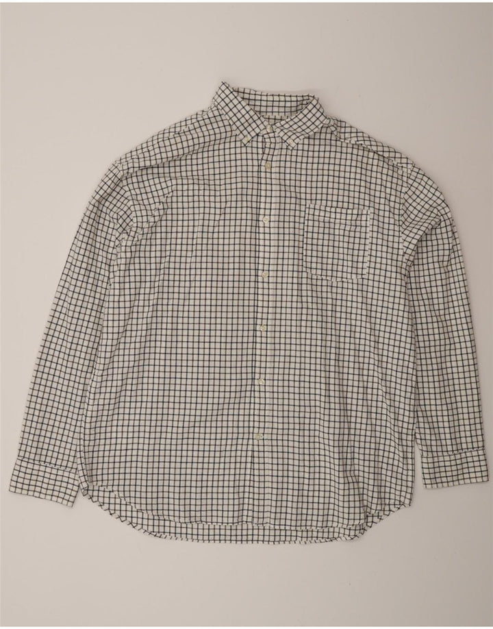 Cămașă Jack & Jones pentru bărbați 2XL, bumbac alb Gingham