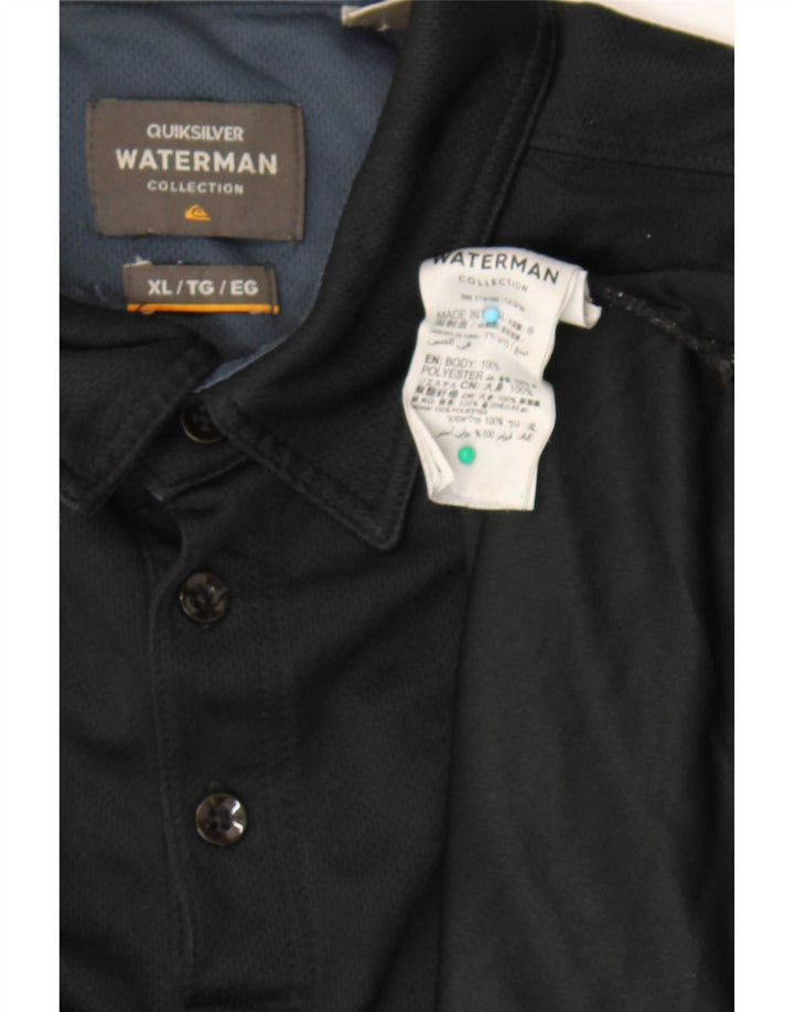 Tricou polo pentru bărbați Quiksilver XL poliester negru