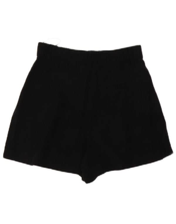 Pantaloni scurți chino cu talie înaltă Zara pentru femei XS W24 Lyocell negru