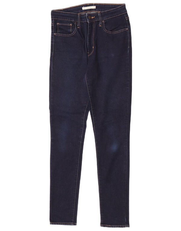 Blugi skinny cu talie mare 721 Levi's pentru femei W28 L30 bumbac bleumarin