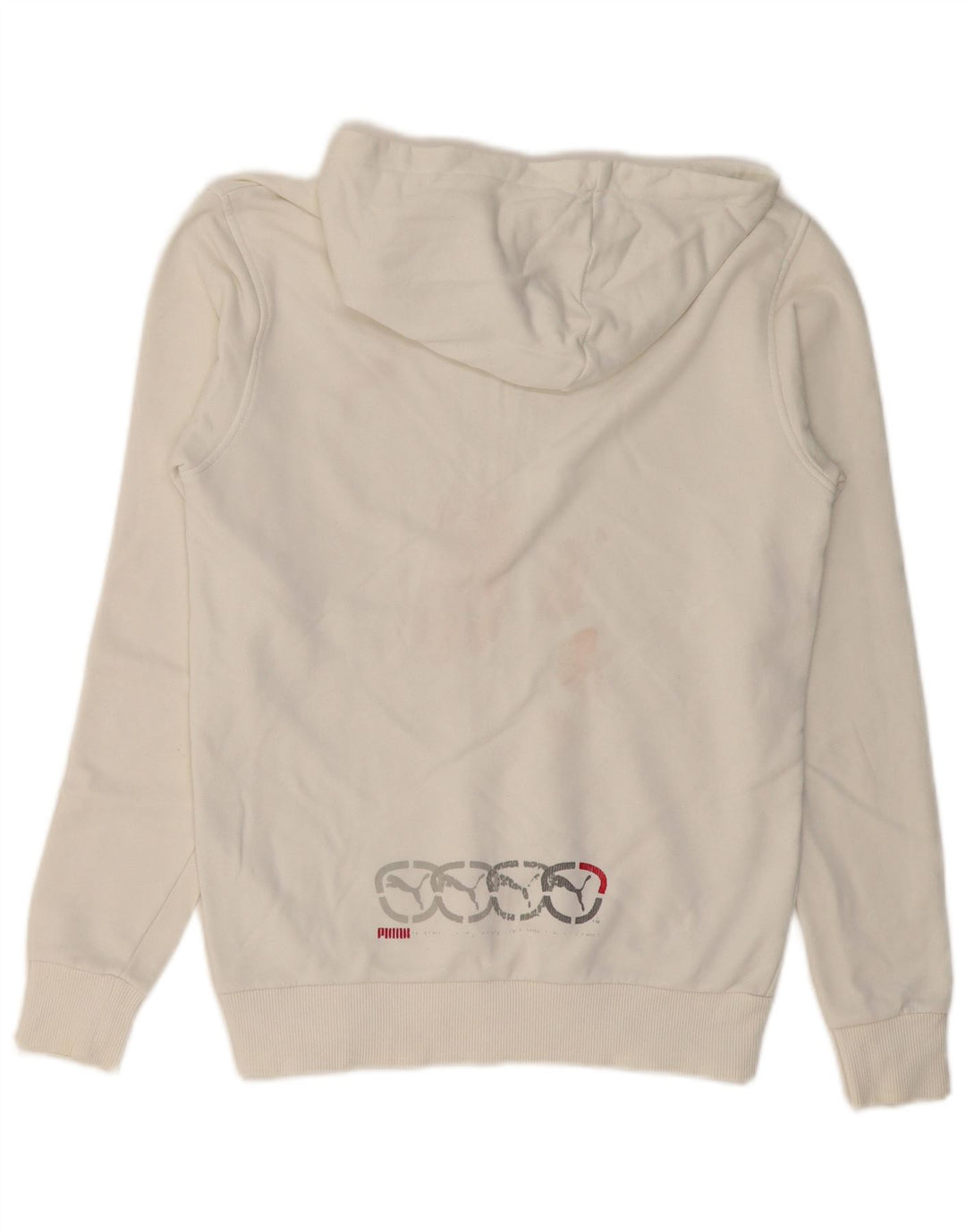 Pulover pentru bărbați Puma Graphic Hoodie XS Bumbac alb