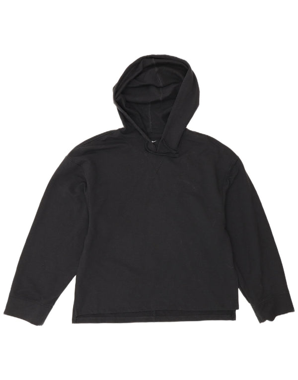 Pulover Nike pentru femei Yoga Relaxed Fit, cu glugă, UK 6 XS, poliester negru