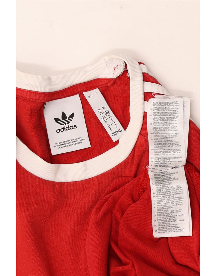 Tricou pentru bărbați Adidas Top mare bumbac roșu