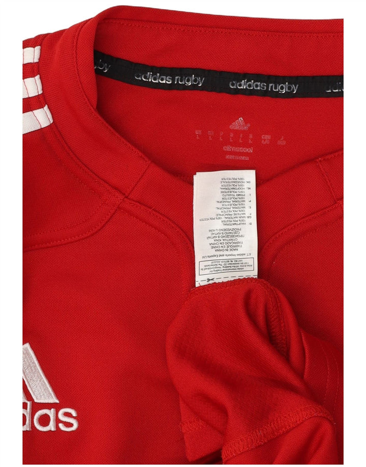 Tricou Adidas Climacool pentru bărbați Top mare poliester roșu