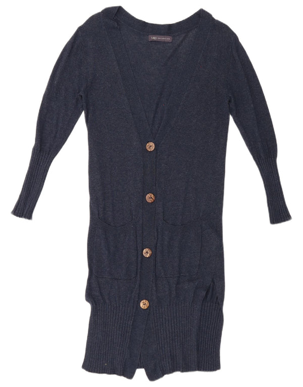 Pulover cardigan cu paragate pentru femei Marks & Spencer UK 10 Mic bleumarin