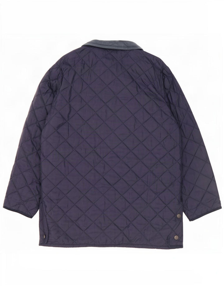 Jachetă matlasată LIDDESDALE Barbour pentru bărbați UK 40, mare, nailon bleumarin