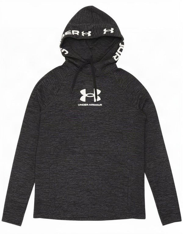 Top grafic pentru bărbați Under Armour cu mânecă lungă, gri mediu pete