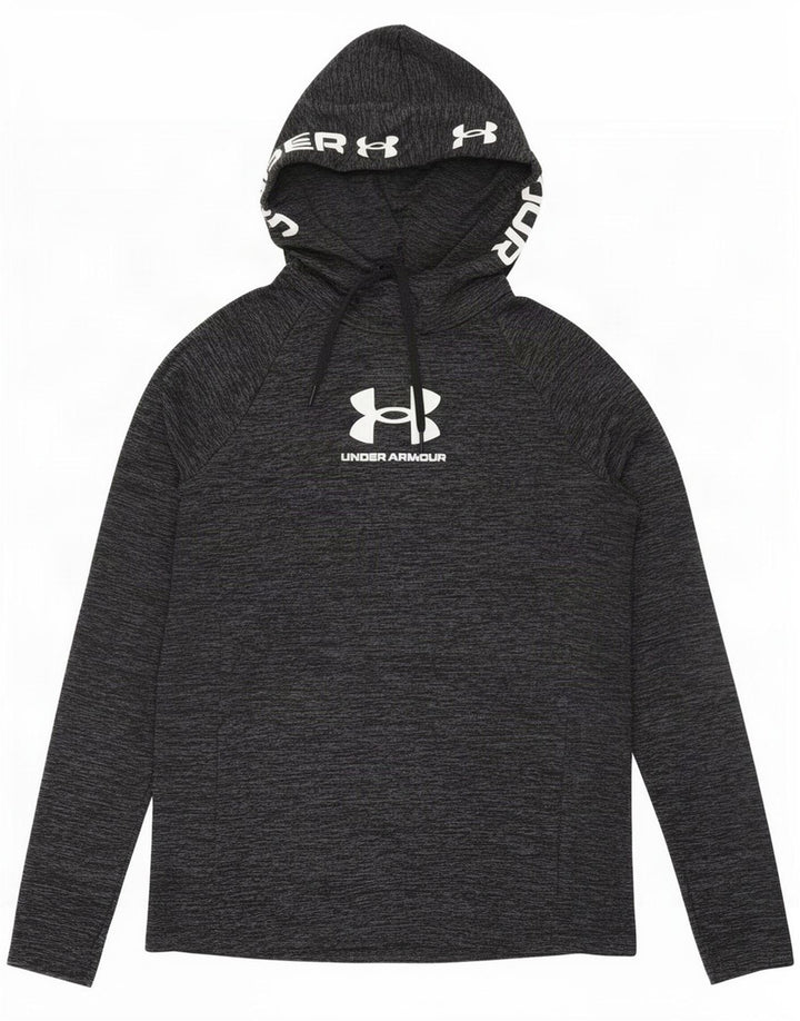 Top grafic pentru bărbați Under Armour cu mânecă lungă, gri mediu pete