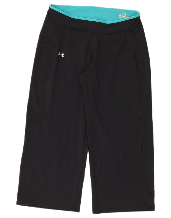 Pantaloni de trening Capri Under Armour pentru femei UK 10 Poliester negru mic