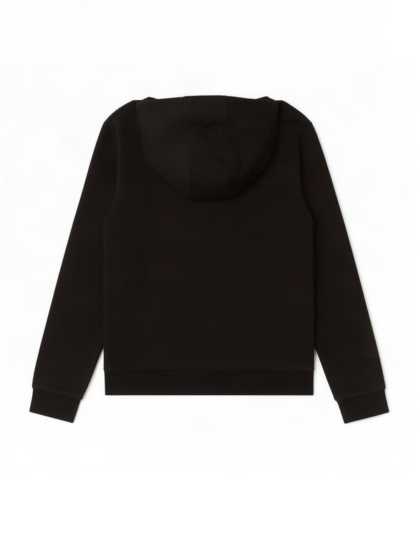 Pulover cu glugă cu grafic Adidas pentru băieți 13-14 ani, bumbac negru