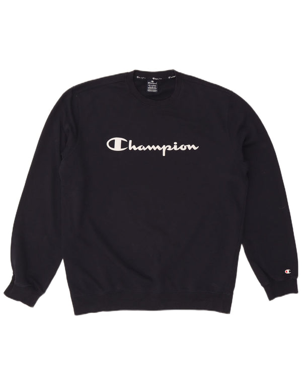Pulover cu grafică pentru bărbați CHAMPION, 2XL, bumbac bleumarin