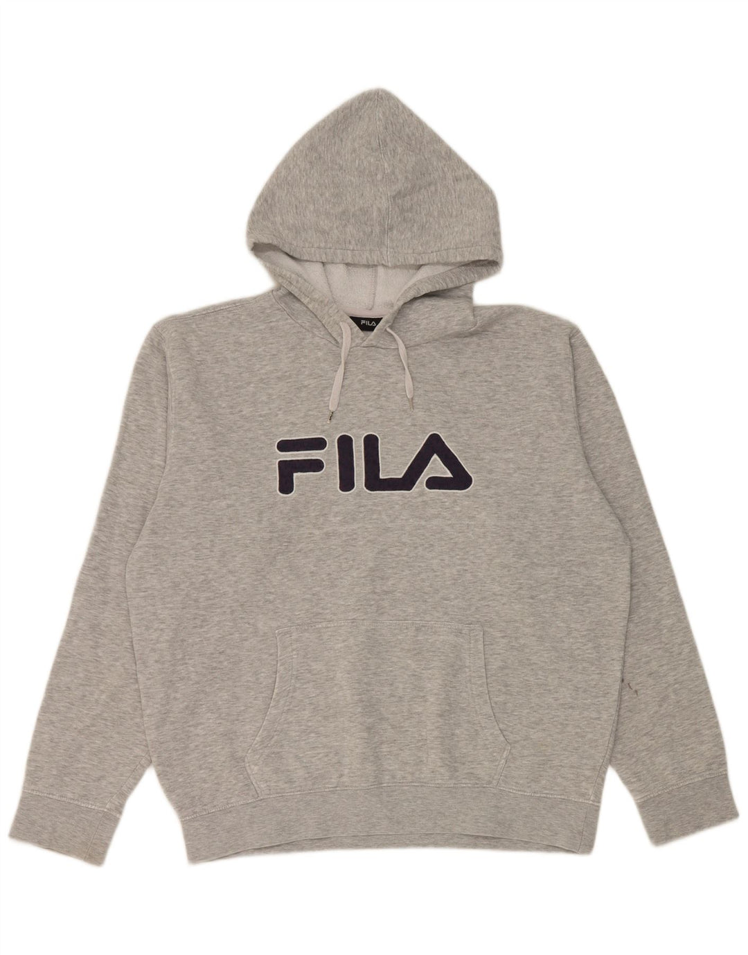 Pulover Fila pentru bărbați cu capota, mare, gri, pătat