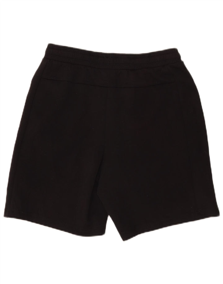 Pantaloni scurți sport Russell Athletic pentru bărbați, poliester mediu negru