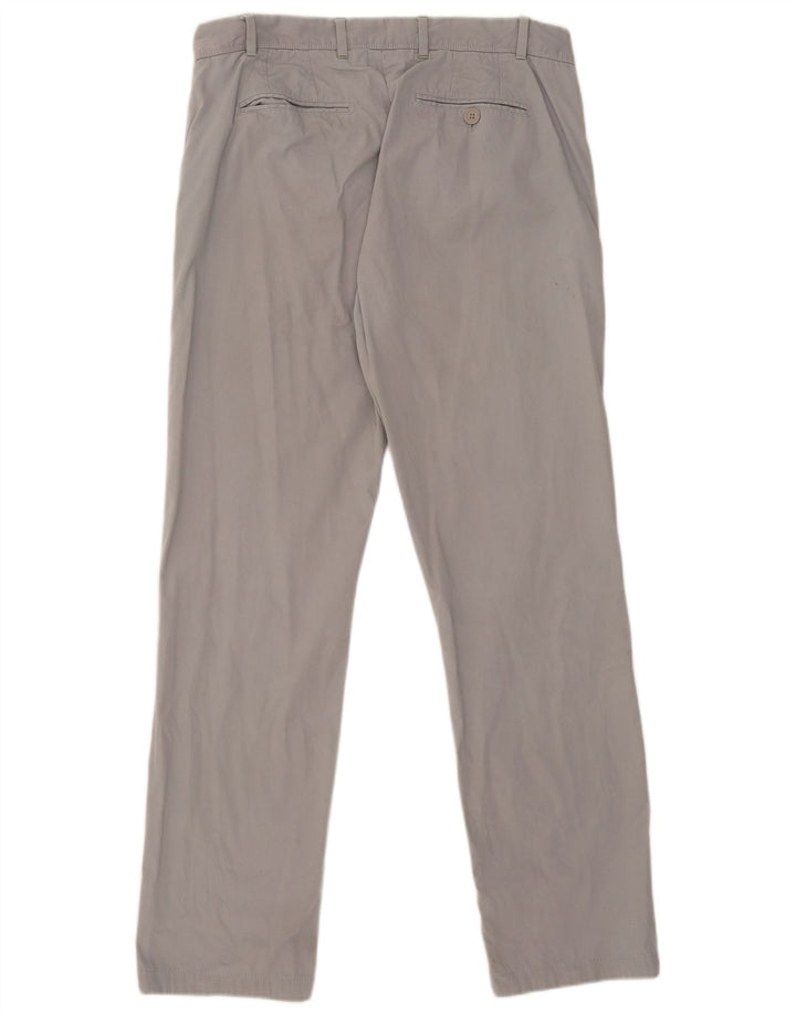 Pantaloni chino drepți Ted Baker pentru bărbați L36 L31 bumbac gri