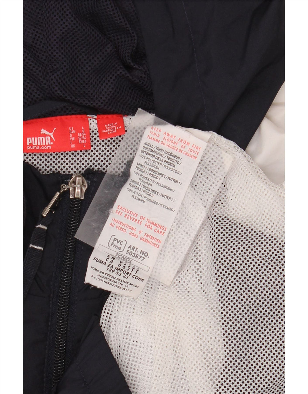 Trening cu glugă pentru bărbați PUMA Jachetă mare, albastru bleumarin, color block