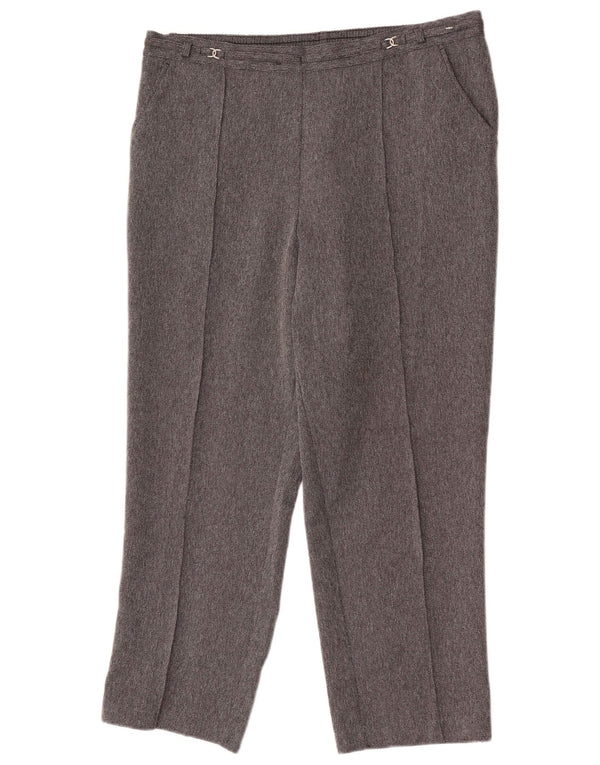 Pantaloni tăiați drepti pentru femei Marks & Spencer UK 16 Large W34 L25 Gri