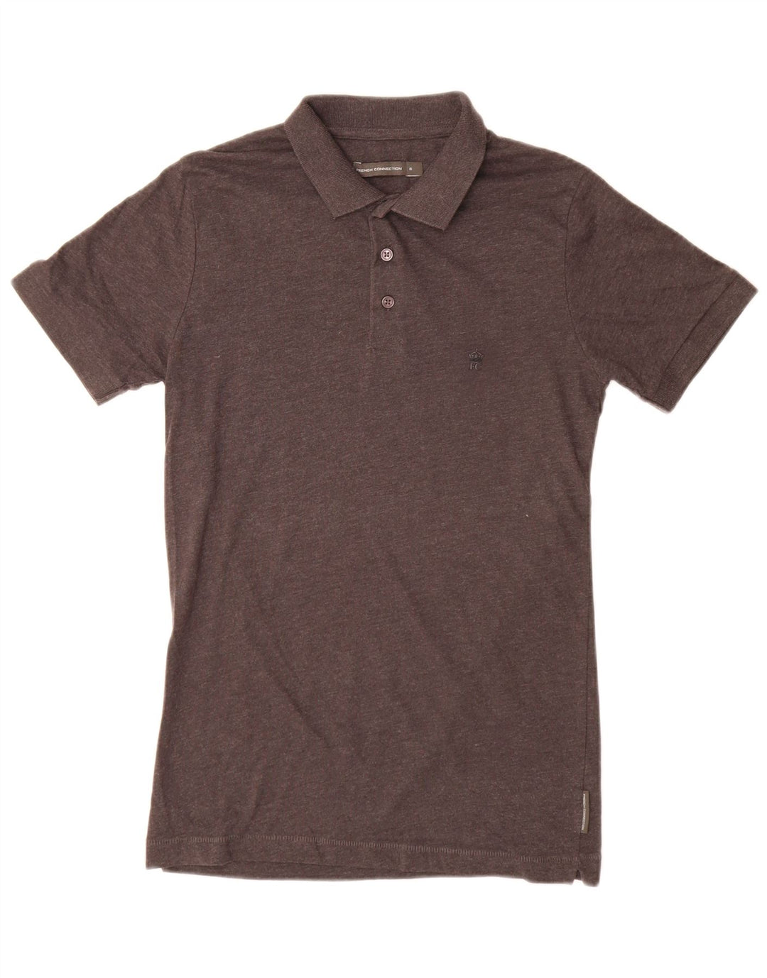 Tricou polo pentru bărbați French Connection, bumbac gri mic