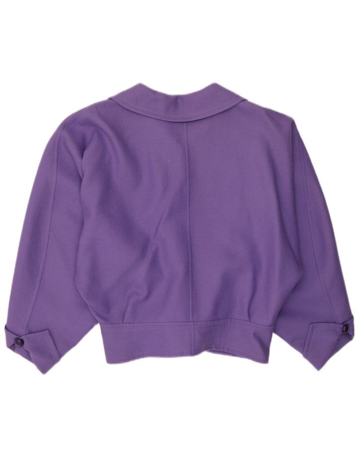 Jachetă pentru femei VINTAGE cu 4 nasturi, UK 16, mov mare