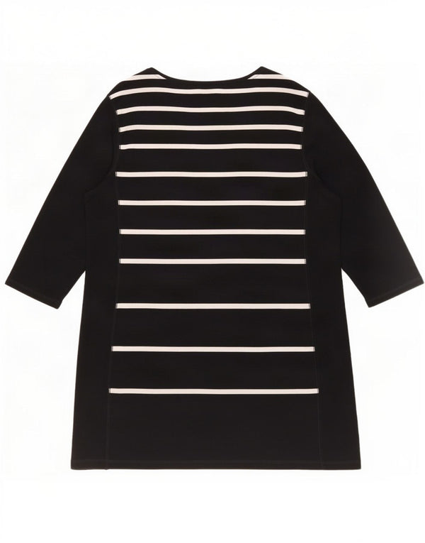 Rochie pentru femei Marks & Spencer cu mâneci 3/4 cu pulover UK 18 XL cu dungi negre